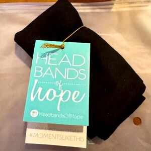 Headbands of Hope - Soft Black Headband that can be worn 9 different ways, New